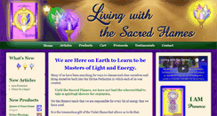 Desktop Screenshot of livingwiththesacredflames.com