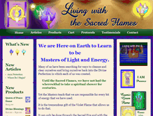 Tablet Screenshot of livingwiththesacredflames.com